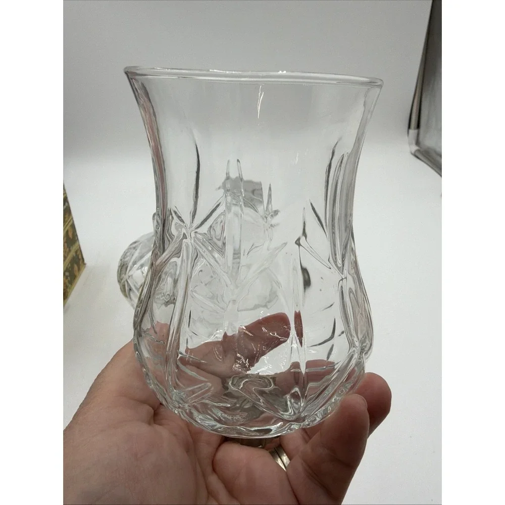 LOT OF 3 HOMCO 11090 Hurricane XLarge PEG Votive Cup Candle Holders 1 W/Grommett